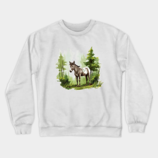 Little Donkey Crewneck Sweatshirt by zooleisurelife